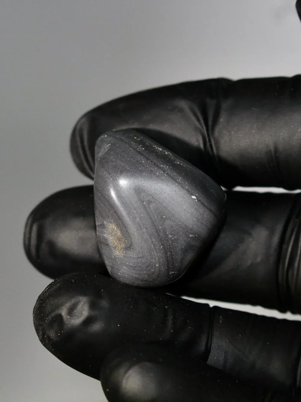 10.0g Old Stock Rainbow Obsidian Polished Davis Creek California Rare Stone Rock